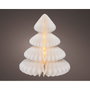 Lumineo Árbol de papel blanco con 40 LEDs