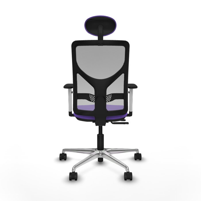 PIQUERAS Y CRESPO Silla de oficina Motilla con mecanismo Sincro/Traslack, Lila y Gris