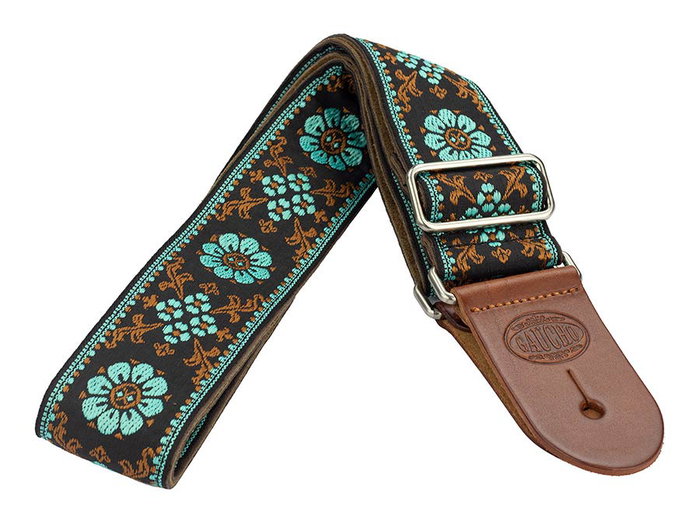 Correa Gaucho Serie Deluxe Tradicional para Guitarra 50 mm Marrón/Azul Correa Gaucho Serie Deluxe Tradicional para Guitarra 50 mm Marrón/Azul