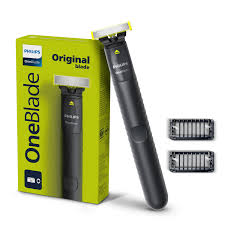 Philips OneBlade QP1424/10 Recortadora y afeitadora facial recargable resistente al agua con peines