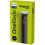 Philips OneBlade QP1424/10 Recortadora y afeitadora facial recargable resistente al agua con peines