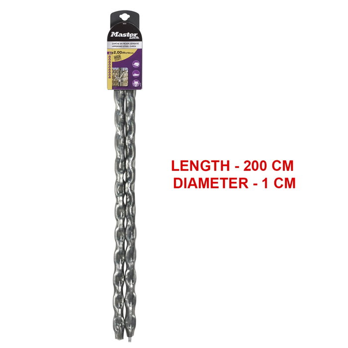 Master Lock Cadena de Acero Endurecido con Funda Protectora 8021EURD Master Lock Cadena de Acero Endurecido con Funda Protectora 8021EURD