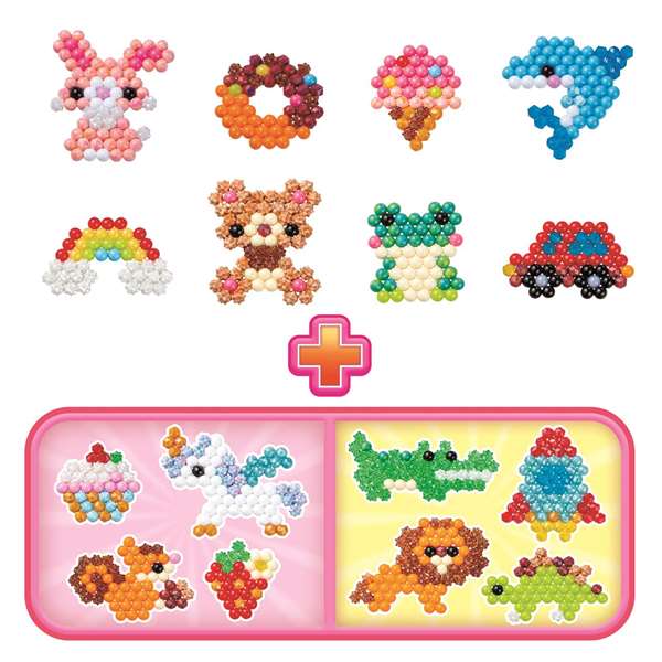 Aquabeads Estudio De Manualidades 35087 con 900+ Abalorios en 25 Colores y Maletín Creativo para +4 Años