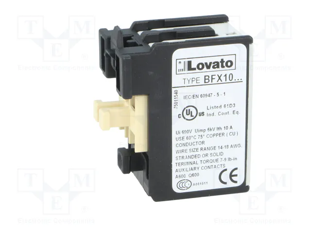 LOVATO ELECTRIC BF Contactores auxiliares NA x2