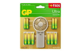 GP Ventilador con Pilas Alcalinas Incluidas 12 AA y 12 AAA