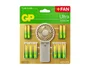 GP Pack de ventilador de mano con 12 pilas AA y 12 pilas AAA ultraalcalinas