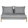 DKD Home Decor Sofá Cama de Metal y Poliéster 151x96x79 cm