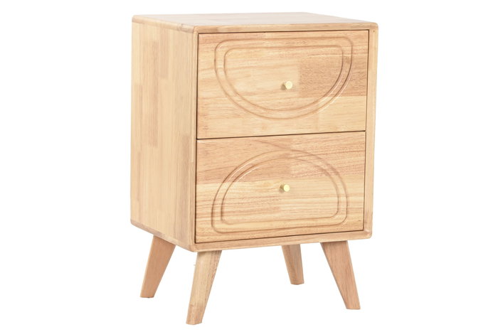 DKD Home Decor Mesita de Noche Scandi 58 x 40 x 30 cm
