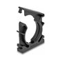 DeLOCK Soporte para funda de cable con clip de bloqueo 34,5 mm, 4 piezas, Negro