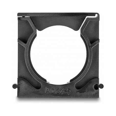 DeLOCK Soporte para funda de cable con clip de bloqueo 34,5 mm, 4 piezas, Negro