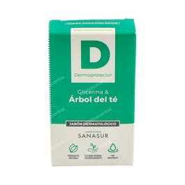 SANASUR Jabón Glicerina Árbol del Té 100Gr. Propiedades purificantes y seborreguladoras.