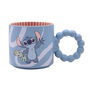 WIDDOP & CO Taza Stitch Disney Cerámica Azul Regalo Caja