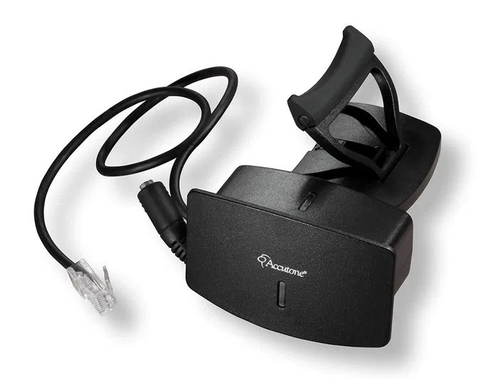 Accutone WL99 Descolgador Mecánico para Teléfono Fijo, Responde Llamadas Inalámbricamente con Auriculares