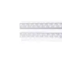 BX3 LIGHT Perfil de Aluminio para Empotrar en Escayola/Pladur BX3-PA-639-1M, Tira LED de 9mm, 1 Metro, Interior, Acabado Arquitectónico