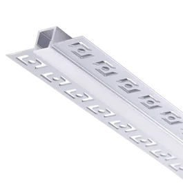 BX3 LIGHT Perfil de Aluminio para Empotrar en Escayola/Pladur BX3-PA-639-1M, Tira LED de 9mm, 1 Metro, Interior, Acabado Arquitectónico