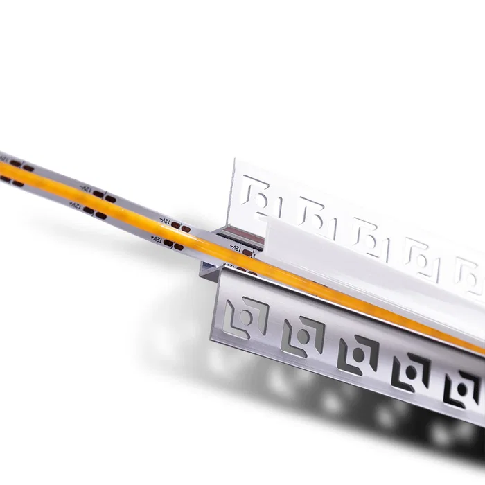 BX3 LIGHT Perfil de Aluminio para Empotrar en Escayola/Pladur BX3-PA-639-1M, Tira LED de 9mm, 1 Metro, Interior, Acabado Arquitectónico