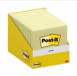 Post-It Bloc 100 Hojas Notas Adhesivas 76x76mm Canary Yellow 7100317841