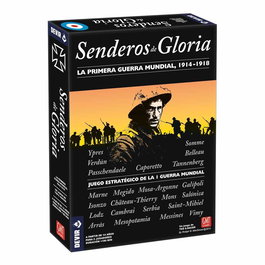 Devir Senderos de Gloria - Juego de Mesa de Estrategia Bélica para 2 Jugadores, Edición Especial en Castellano con Tablero Reversible, Edad +14 años, Duración 480 Minutos