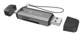 NATEC NCZ-2262 Lector de Tarjeta Interno USB 3.1 Negro, Gris Oscuro 5000 Mbit/s