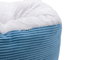 Gloria Cama Donut Capileira 40x23 cm Azul para Mascotas con Relleno Reciclado y Base Antideslizante Lavable a Máquina