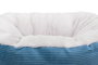 Gloria Cama Donut Capileira 40x23 cm Azul para Mascotas con Relleno Reciclado y Base Antideslizante Lavable a Máquina