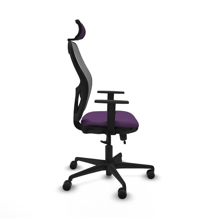 PIQUERAS Y CRESPO Silla de oficina Jorquera con mecanismo Sincro/Traslack Morado y Gris