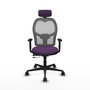 PIQUERAS Y CRESPO Silla de oficina Jorquera con mecanismo Sincro/Traslack Morado y Gris