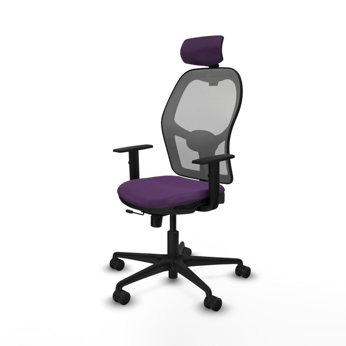 PIQUERAS Y CRESPO Silla de oficina Jorquera con mecanismo Sincro/Traslack Morado y Gris