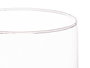 GIFTDECOR Jarrón de Cristal Cilindro Transparente 12cm x 20cm