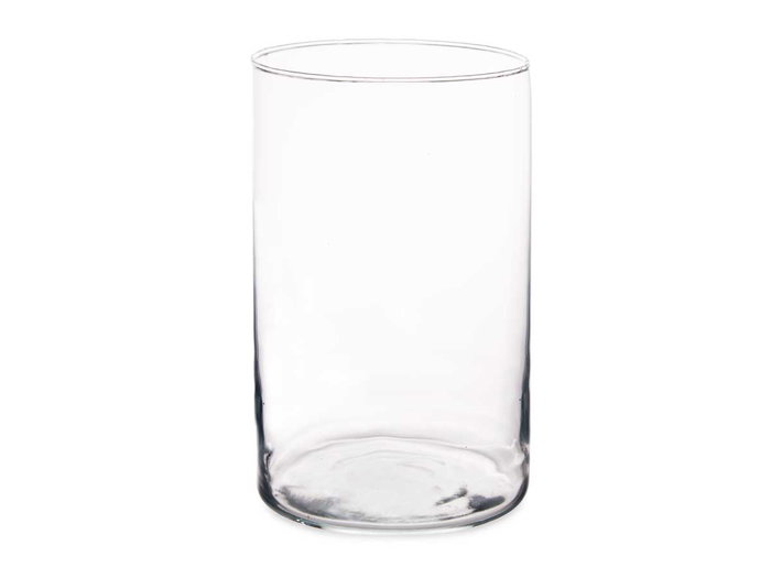 GIFTDECOR Jarrón de Cristal Cilindro Transparente 12cm x 20cm GIFTDECOR Jarrón de Cristal Cilindro Transparente 12cm x 20cm