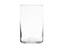 GIFTDECOR Jarrón de Cristal Cilindro Transparente 12cm x 20cm