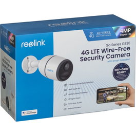 Reolink Go Series G330 Cámara de Seguridad Exterior 4MP 4G LTE Blanca