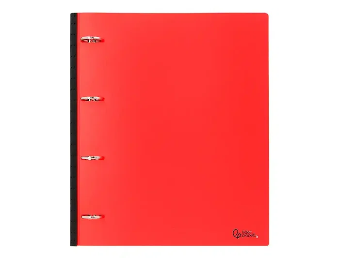 Liderpapel Carpeta de 4 anillas redondas 25 mm Rojo Liderpapel Carpeta de 4 anillas redondas 25 mm Rojo