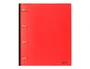 Liderpapel Carpeta de 4 anillas redondas 25 mm Rojo