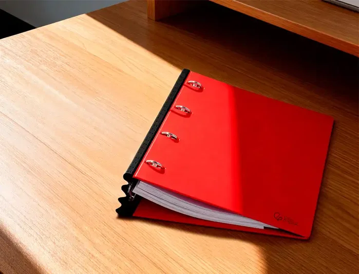 Liderpapel Carpeta de 4 anillas redondas 25 mm Rojo Liderpapel Carpeta de 4 anillas redondas 25 mm Rojo