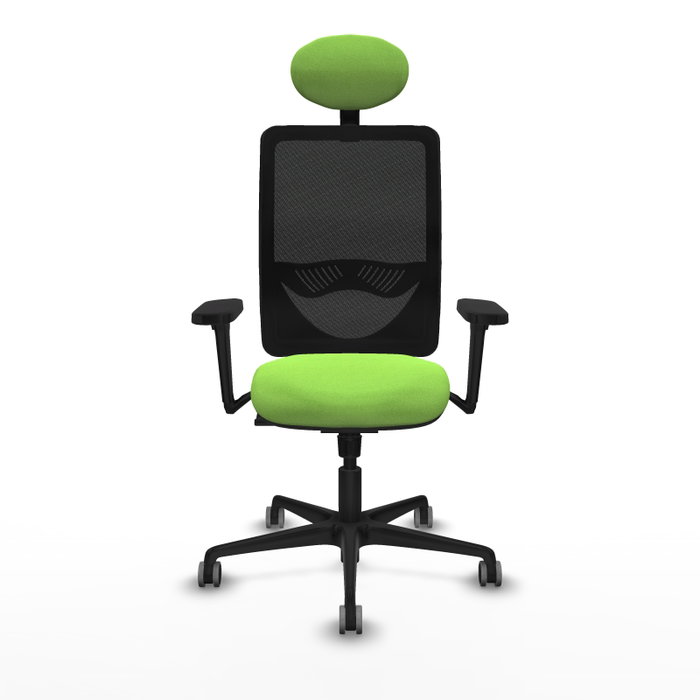 PIQUERAS Y CRESPO Silla de oficina Zulema con mecanismo Sincro, color Pistacho y Negro PIQUERAS Y CRESPO Silla de oficina Zulema con mecanismo Sincro, color Pistacho y Negro
