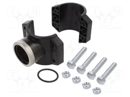 GEBO Conector de apriete tipo silla de polipropileno 63 x 1 1/4 la rosca interna