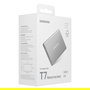 SAMSUNG Portable SSD T7 1TB USB-C 3.2 Gen 2 (10 Gbps) Externo Aluminio Plata - MU-PD1T0G/WW