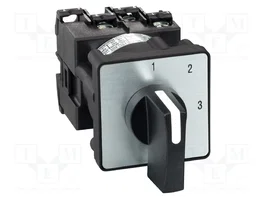 SCHNEIDER ELECTRIC Interruptor de leva de 3 posiciones, 12A, Negro