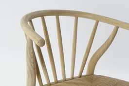 DKD Home Decor Silla Horeca Natural Olmo y Ratan 47 x 79 x 57 cm (2 Unidades)
