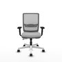 PIQUERAS Y CRESPO Silla de oficina Haches Gris con mecanismo Sincro/Traslack