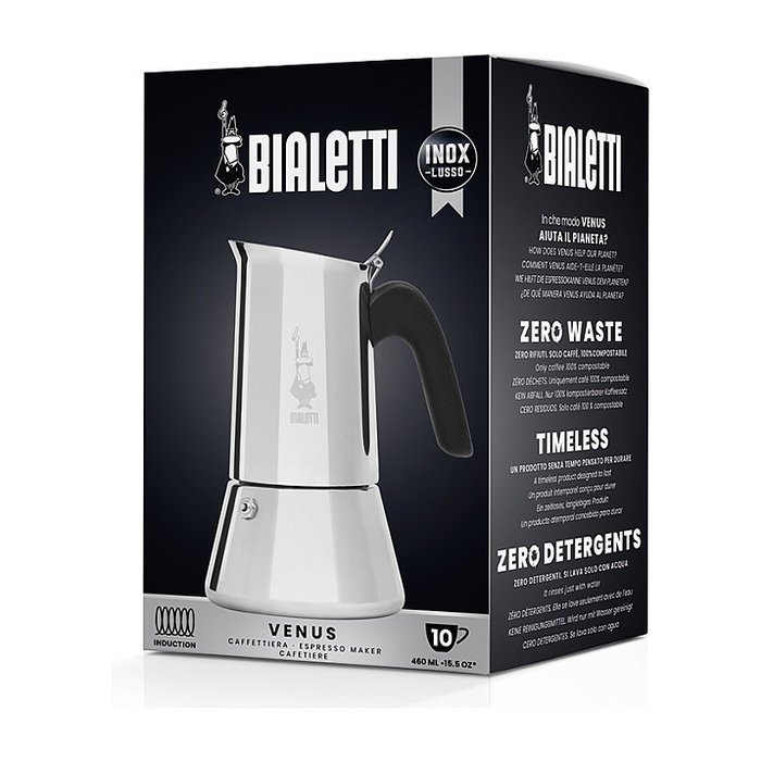Bialetti NEW VENUS 10 tazas Inducción Plata