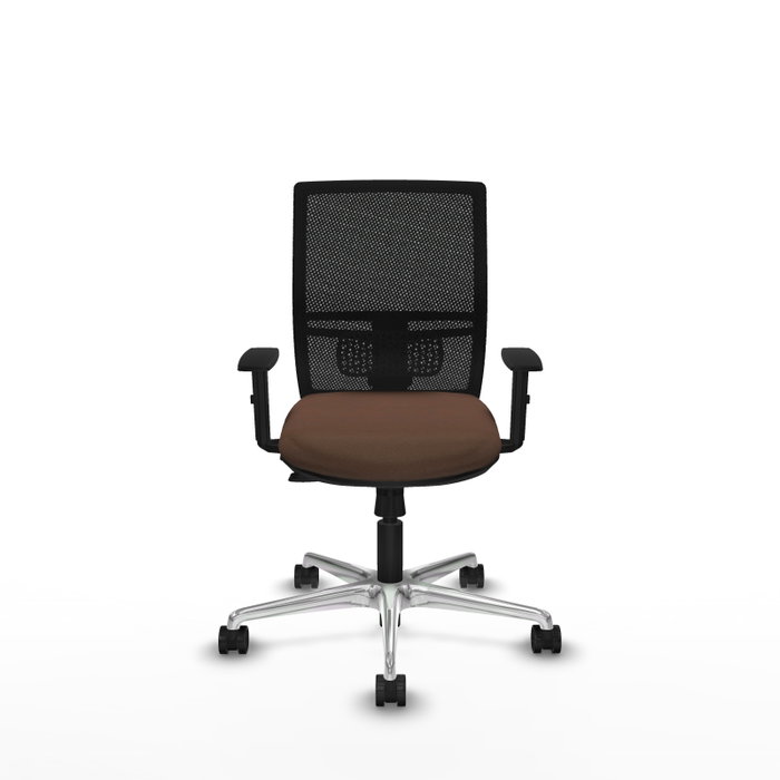 PIQUERAS Y CRESPO Silla de oficina Yunquera con mecanismo Sincro/Traslack, Marrón oscuro y Negro PIQUERAS Y CRESPO Silla de oficina Yunquera con mecanismo Sincro/Traslack, Marrón oscuro y Negro