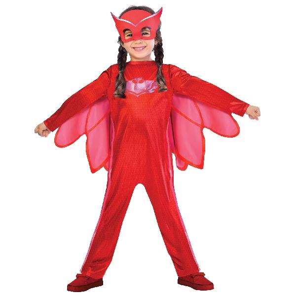 Pj Masks Disfraz Owlette Roja Talla 2-3 Años