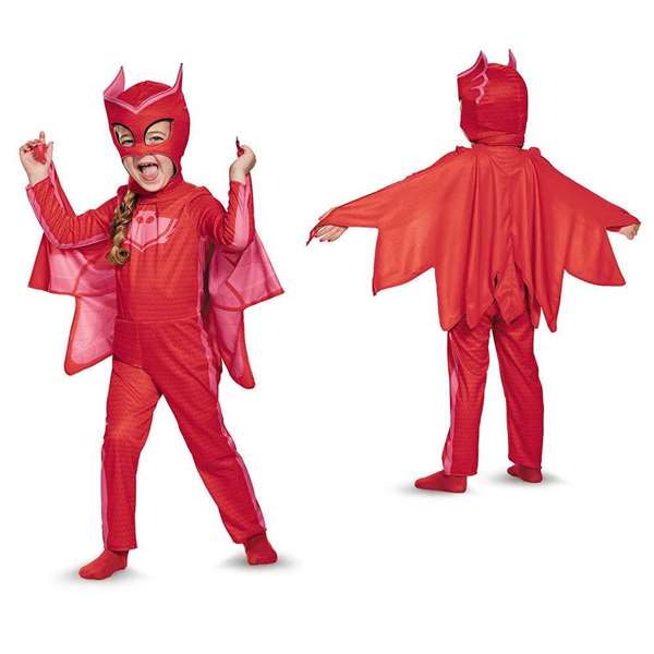 Pj Masks Disfraz Owlette Roja Talla 2-3 Años