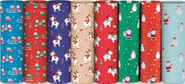 SADOCH REX Pack de 50 rollos de papel de regalo Navidad Fantasía 70x200cm Surtido