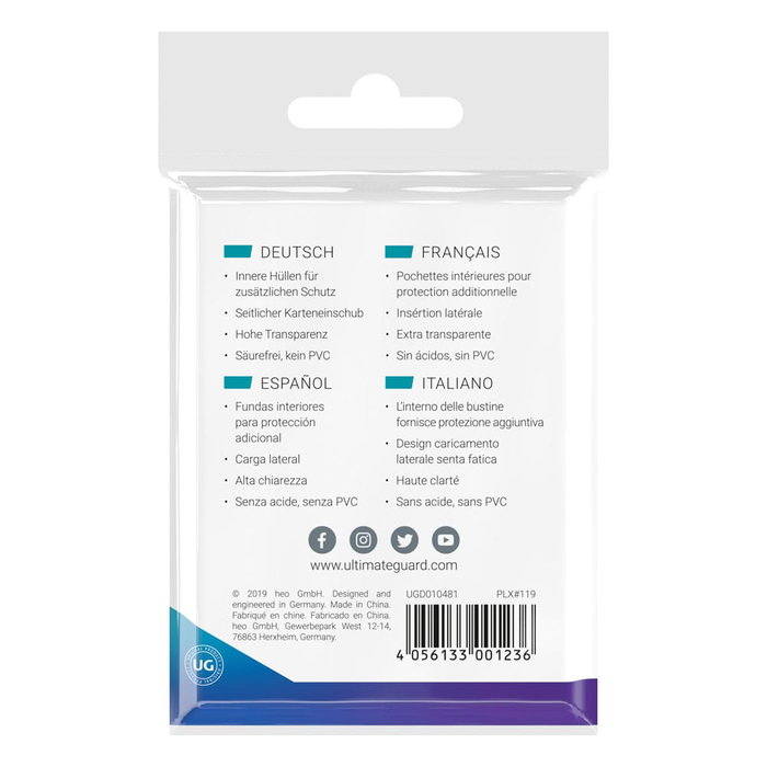 Ultimate Guard Precise-Fit Sleeves Japanese Size (100) - Side-Loading Ultimate Guard Precise-Fit Sleeves Japanese Size (100) - Side-Loading