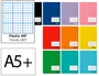 Liderpapel smart Libreta A5+ 32 Hojas 75gr Rayado Nº46 Colores Surtidos