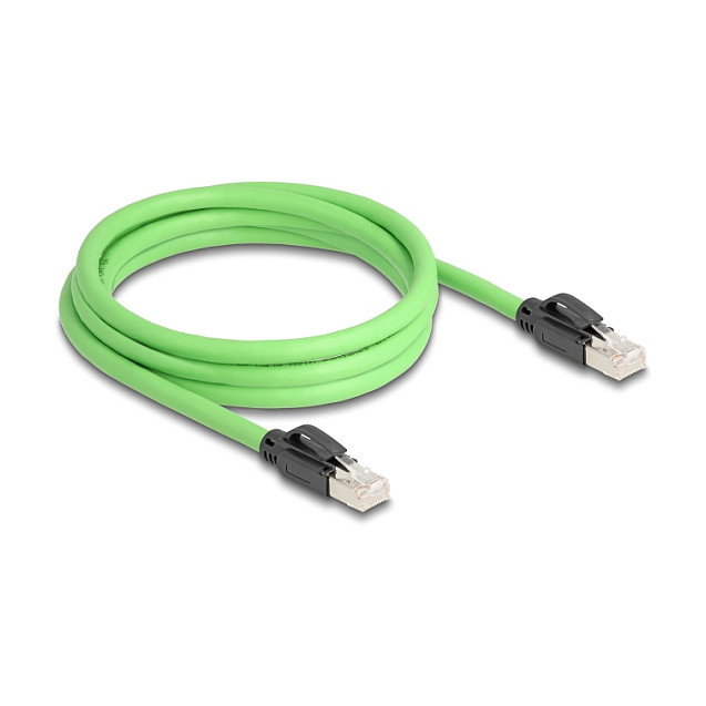 DeLOCK Cable de red Cat6a SF/UTP RJ45 a RJ45 2 m verde