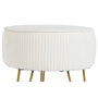 DKD Home Decor Reposapiés Moderno Blanco